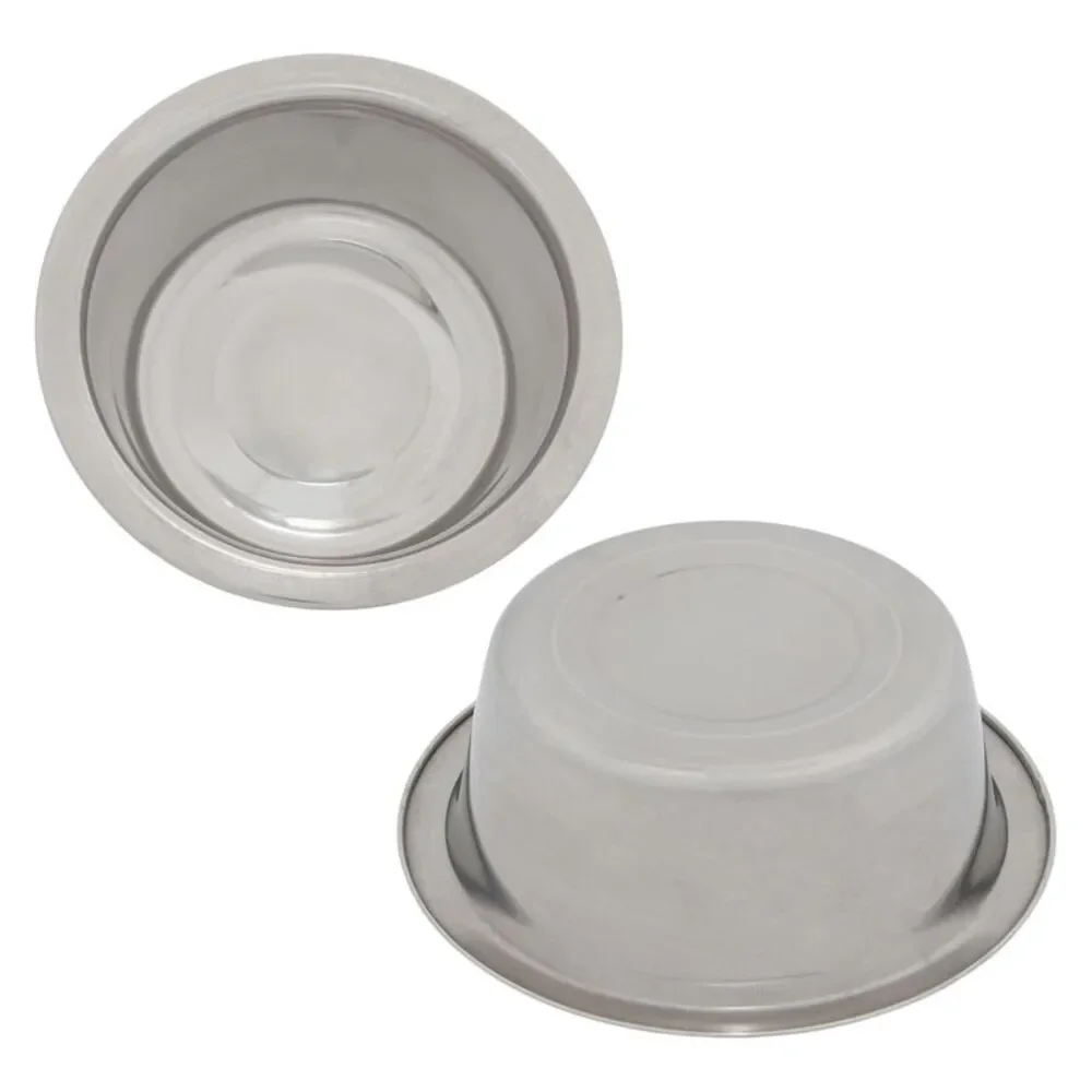 Stainless Steel Pet Bowl and Water Bowl Set with Raised Frame